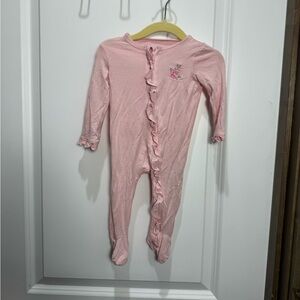 Little Me Pink Ruffle Footie